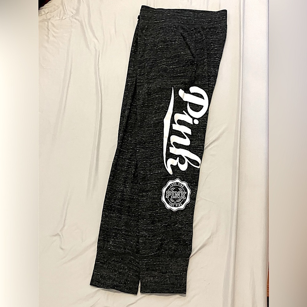 Victoria’s Secret PINK Marled Gray Lounge Sweatpants Joggers With Pockets Large